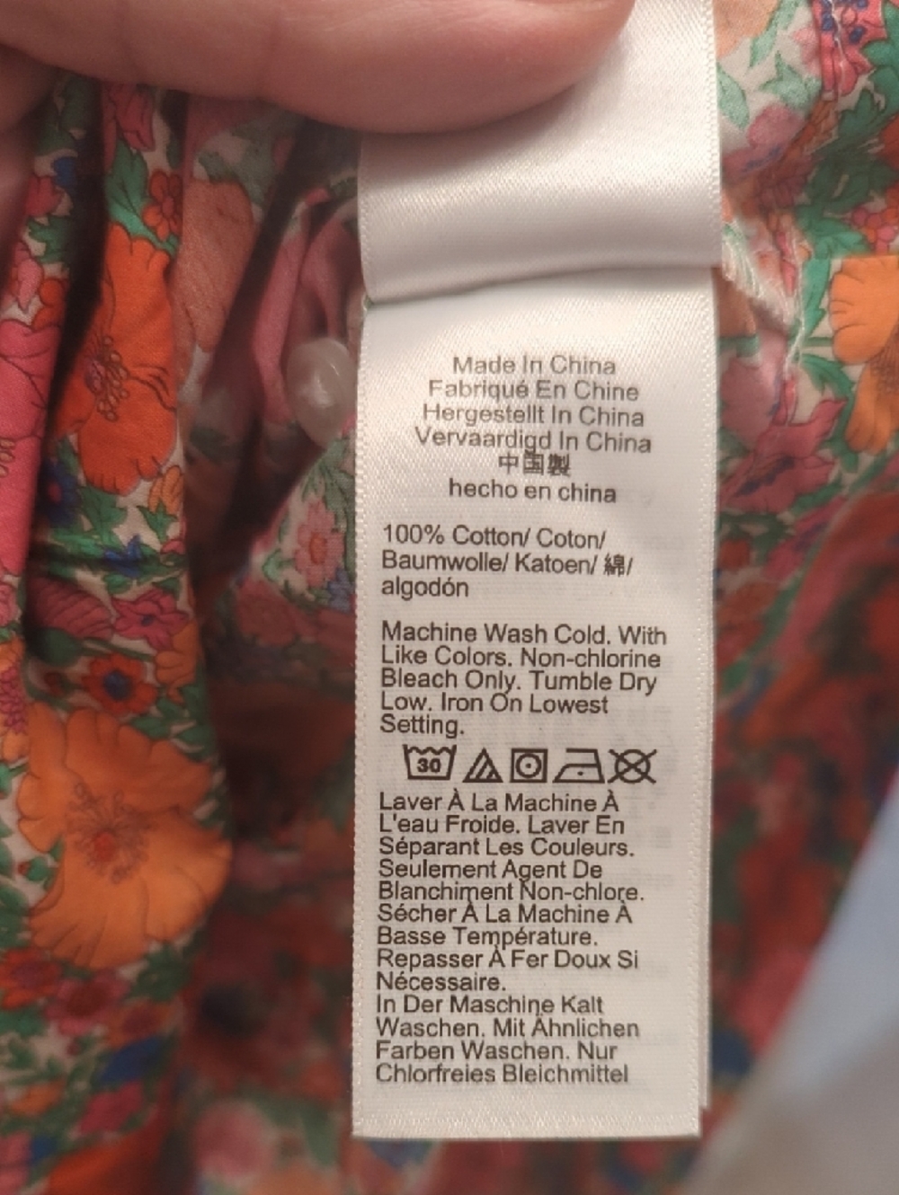 J. Crew × Liberty Multi-Color Floral Midi Shirt Dress - Picture 3 of 8